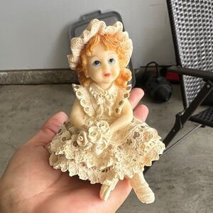Vintage Porcelain Doll Figurine